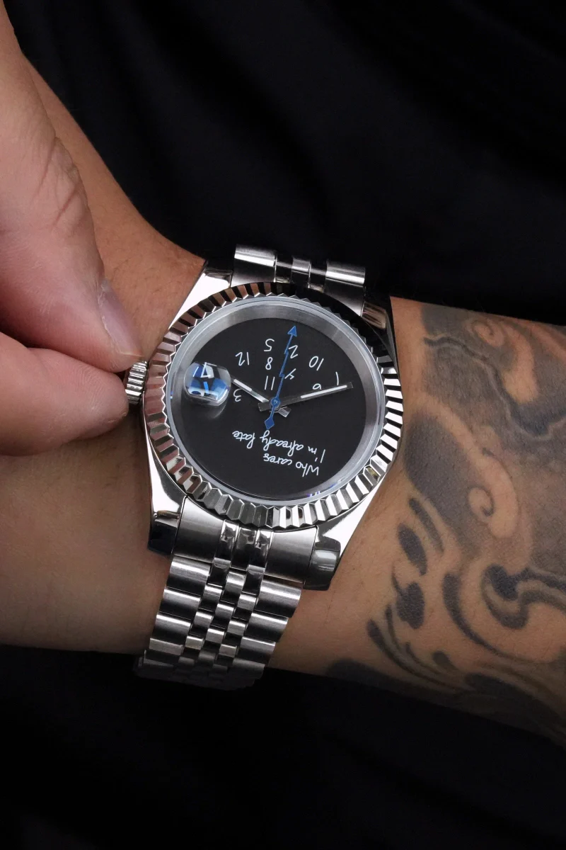 Custom Datejust Black Who Cares? - Image 2