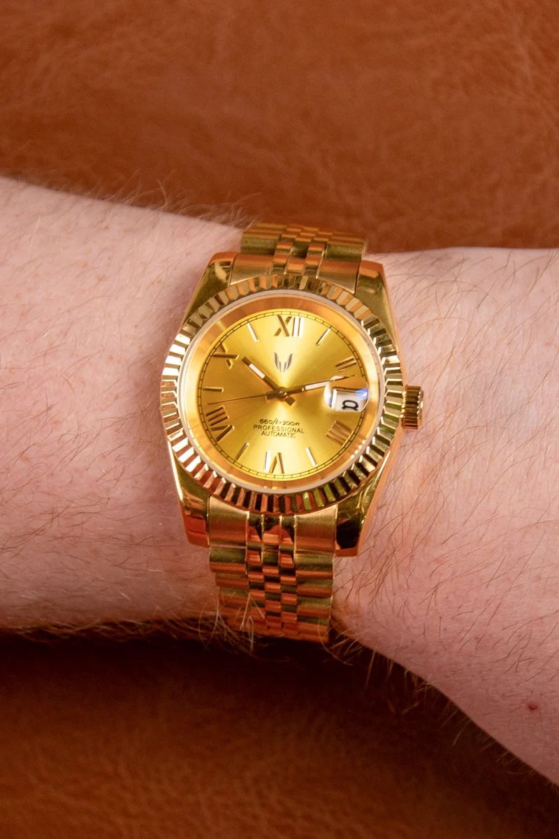 Custom Datejust Gold Roman - Image 2