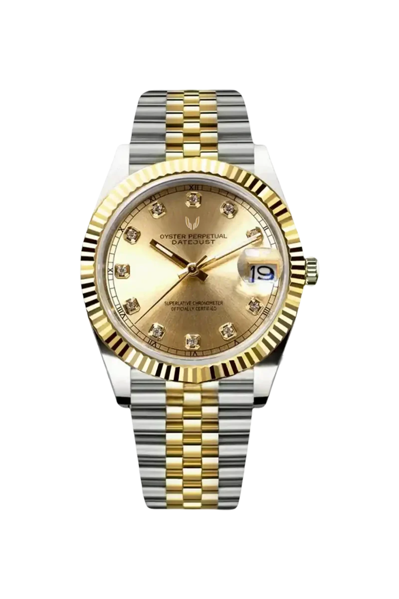 Custom Datejust Two-Tone Gold Diamond