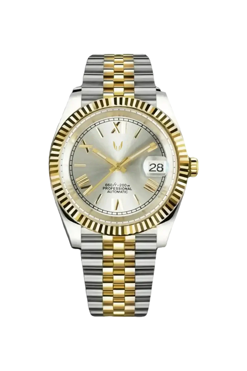 Custom Datejust Two-Tone Gold Roman
