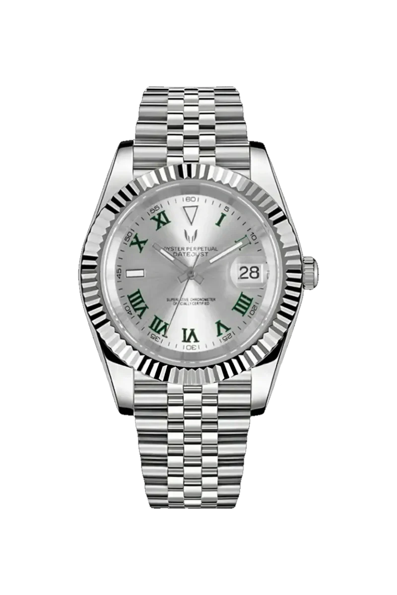 Custom Datejust Wimbledon Silver