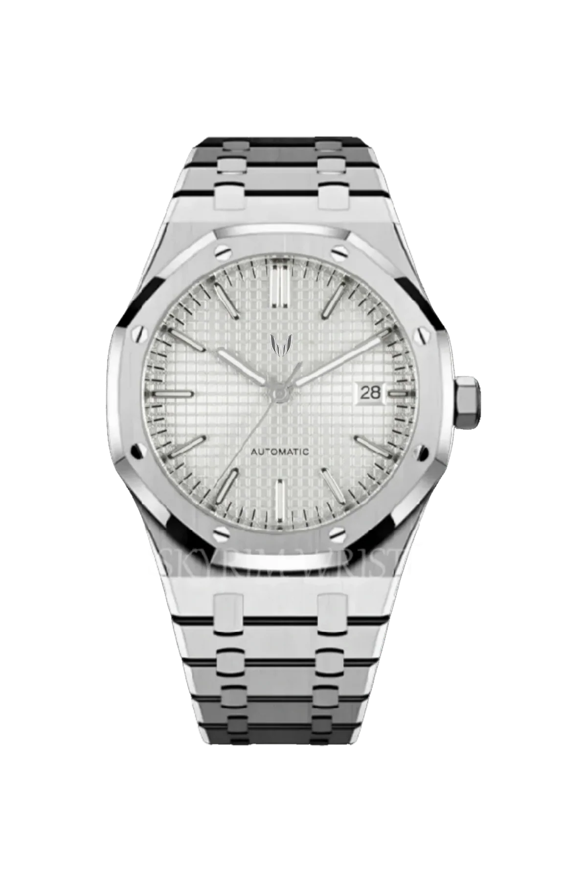 Custom Royal Oak Silver White