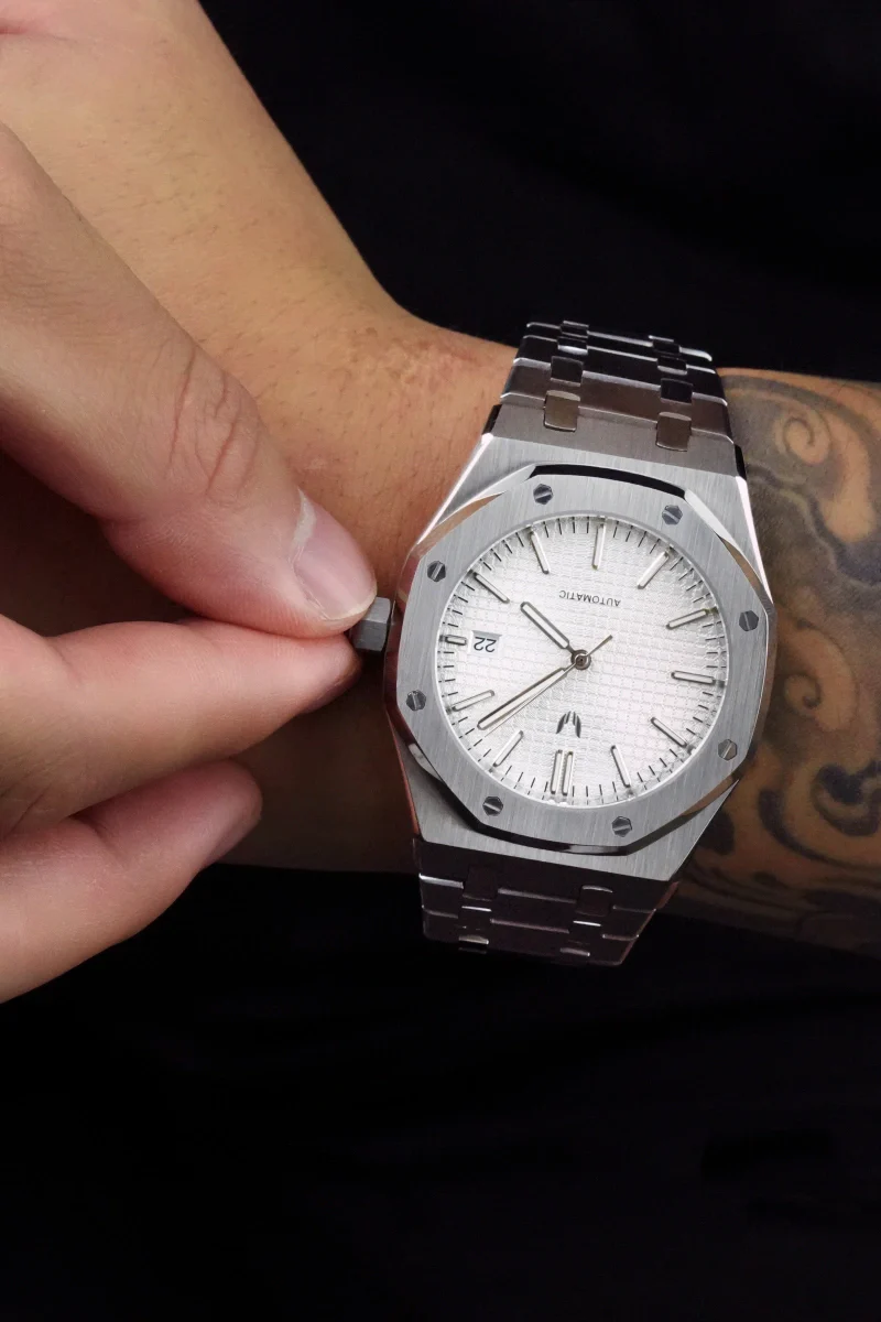 Custom Royal Oak Silver White - Image 2