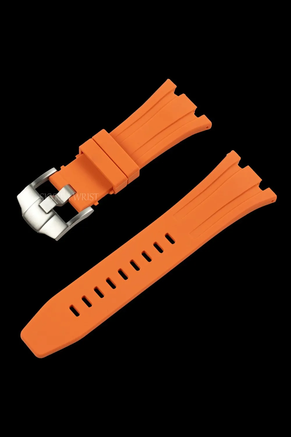 Royal Oak Rubber Strap - Silver Buckle - Image 2
