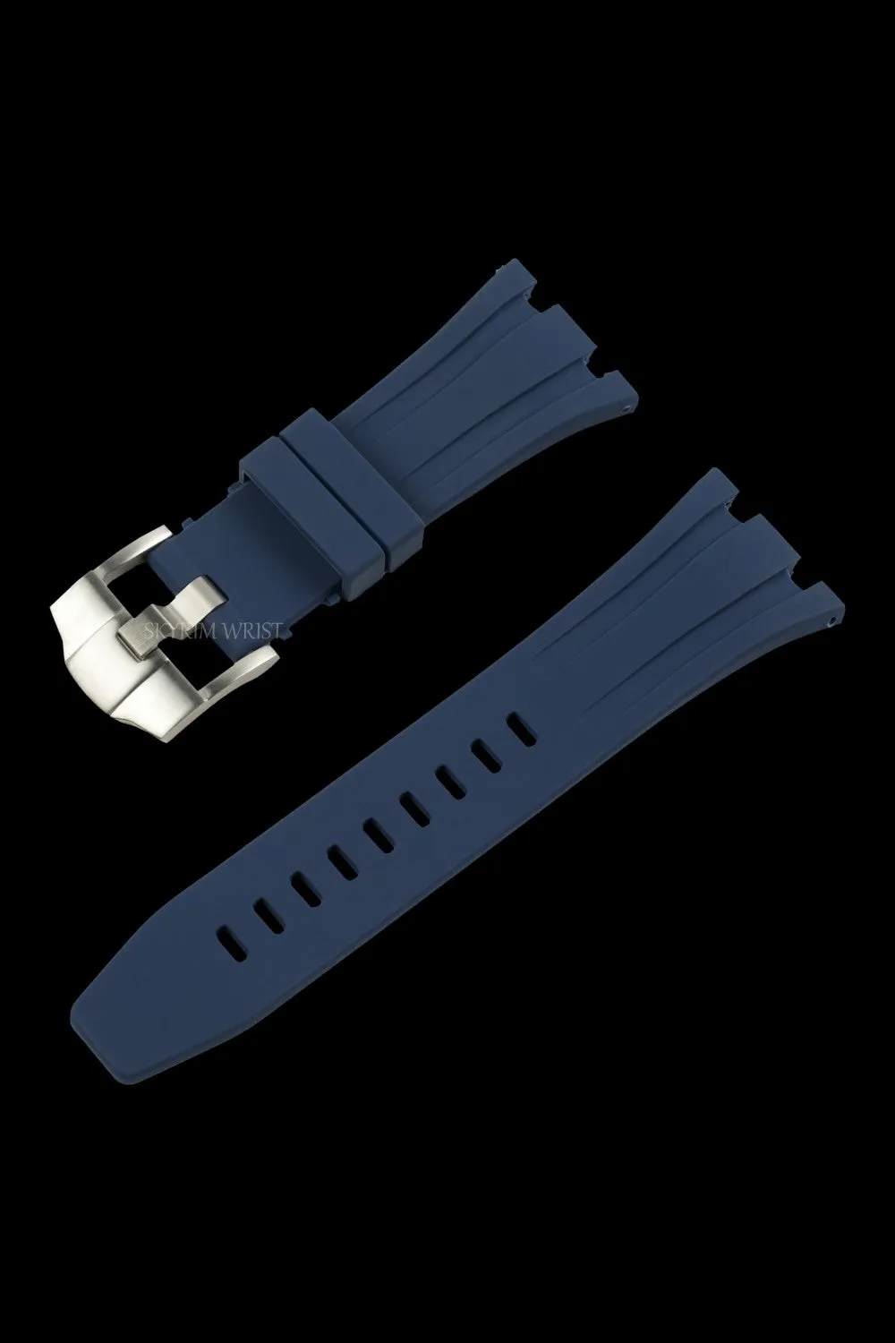 Royal Oak Rubber Strap - Silver Buckle - Image 4
