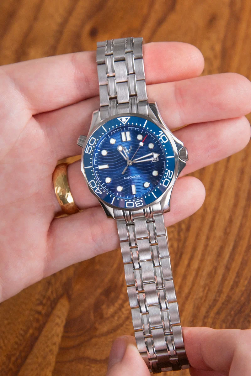 Custom Seamaster Silver Blue - Image 6