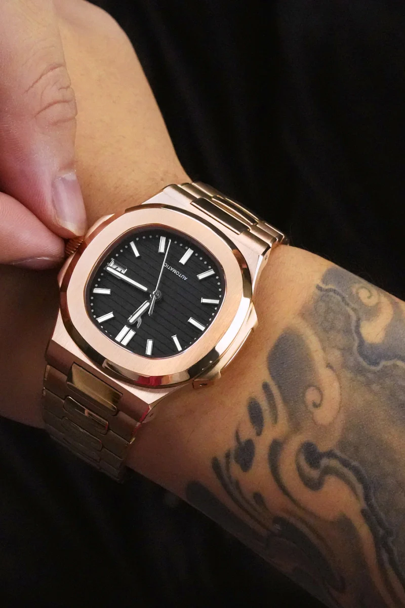 Custom Nautiluts Rose Gold Blue - Image 2