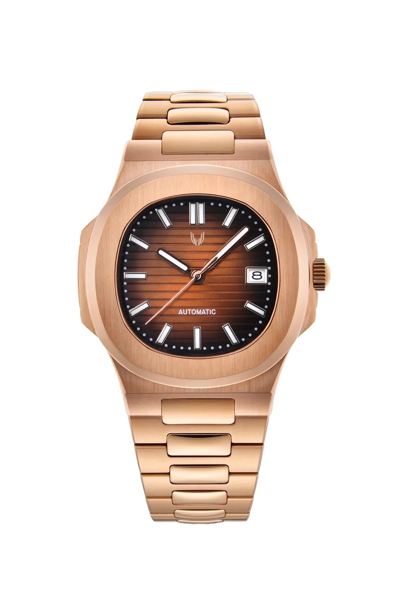 Custom Nautiluts Rose Gold Brown