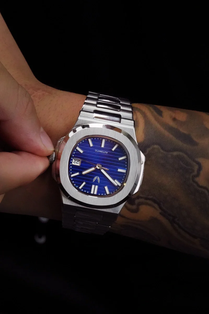 Custom Nautiluts Silver Blue - Image 2