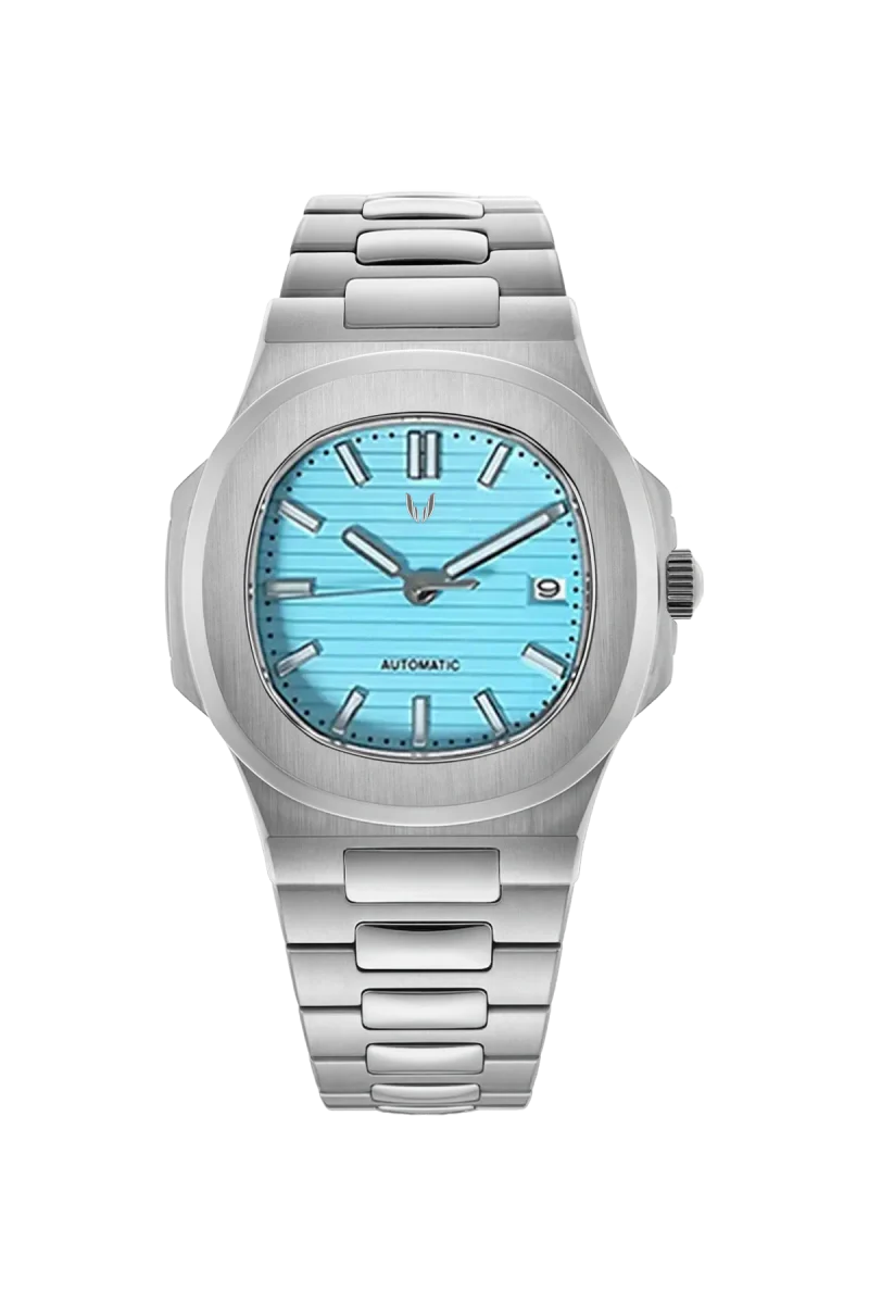 Custom Nautiluts Silver Tiffany Blue